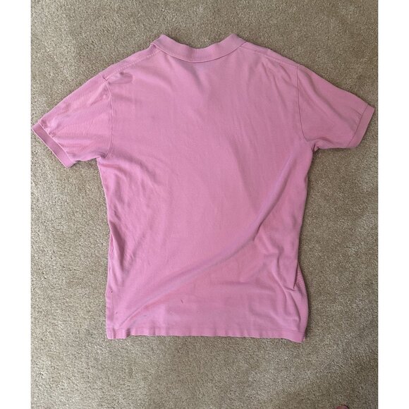 Ralph Lauren Polo Men’s Pink Polo With Green Pony Shirt Size Large - Picture 5 of 5